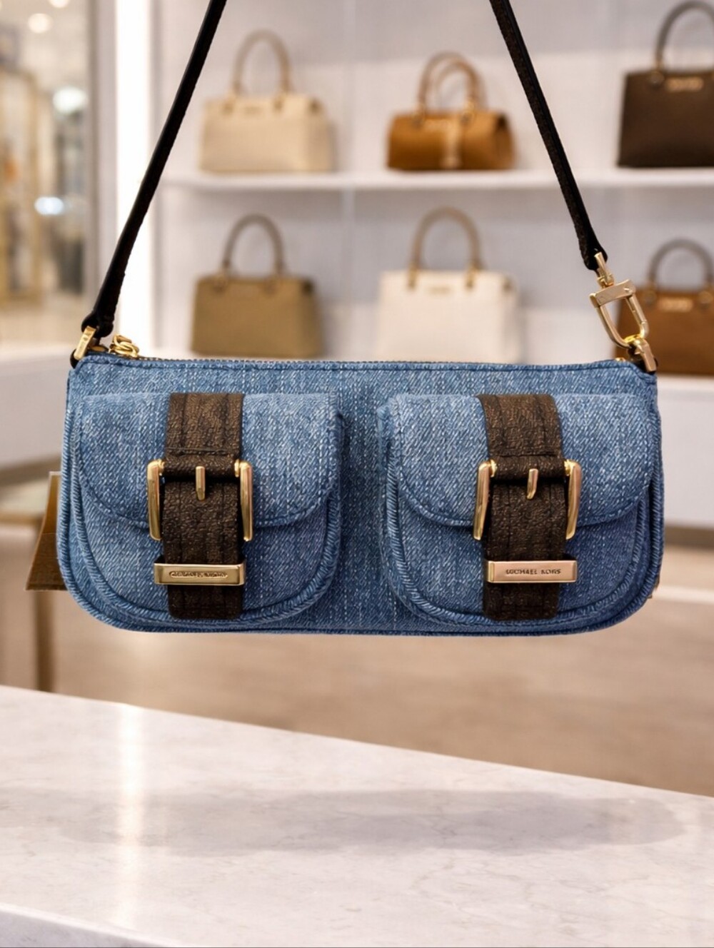 Micael Kors Zoe Convertible Pochette Bag - NWT - Picture 3 of 7